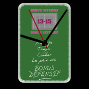 Grande pendule murale Plaquage Bonus offensif-défensif Vert