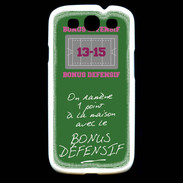 Coque Samsung Galaxy S3 1 point bonus offensif-défensif Vert