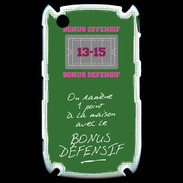 Coque Blackberry 8520 1 point bonus offensif-défensif Vert