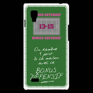 Coque LG Optimus L9 1 point bonus offensif-défensif Vert