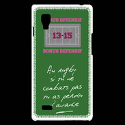 Coque LG Optimus L9 Le combat Bonus offensif-défensif Vert