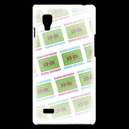 Coque LG Optimus L9 Dégradé Bonus Offensif-défensif Blanc