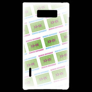 Coque LG Optimus L7 Dégradé Bonus Offensif-défensif Blanc
