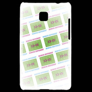Coque LG Optimus L3 II Dégradé Bonus Offensif-défensif Blanc