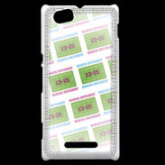 Coque Sony Xperia M Dégradé Bonus Offensif-défensif Blanc