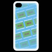 Coque iPhone 4 / iPhone 4S Dégradé Bonus Offensif-défensif Bleu