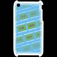 Coque iPhone 3G / 3GS Dégradé Bonus Offensif-défensif Bleu