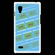 Coque LG Optimus L9 Dégradé Bonus Offensif-défensif Bleu