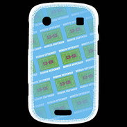 Coque Blackberry Bold 9900 Dégradé Bonus Offensif-défensif Bleu