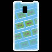 Coque LG P990 Dégradé Bonus Offensif-défensif Bleu