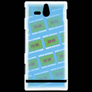 Coque Sony Xperia U Dégradé Bonus Offensif-défensif Bleu