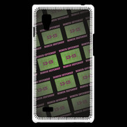 Coque LG Optimus L9 Dégradé Bonus Offensif-défensif Noir