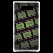 Coque LG Optimus L7 Dégradé Bonus Offensif-défensif Noir