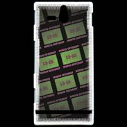Coque Sony Xperia U Dégradé Bonus Offensif-défensif Noir
