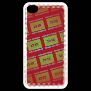 Coque iPhone 4 / iPhone 4S Dégradé Bonus Offensif-défensif Rouge