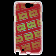 Coque Samsung Galaxy Note 2 Dégradé Bonus Offensif-défensif Rouge