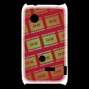 Coque Sony Xperia Typo Dégradé Bonus Offensif-défensif Rouge
