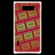 Coque LG Optimus L7 Dégradé Bonus Offensif-défensif Rouge