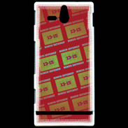 Coque Sony Xperia U Dégradé Bonus Offensif-défensif Rouge
