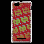 Coque Sony Xperia M Dégradé Bonus Offensif-défensif Rouge