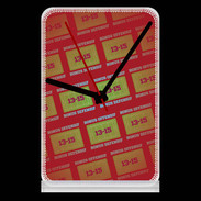 Pendule de bureau Dégradé Bonus Offensif-défensif Rouge