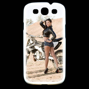 Coque Samsung Galaxy S3 Moto cross sexy 