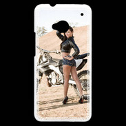 Coque HTC One Moto cross sexy 