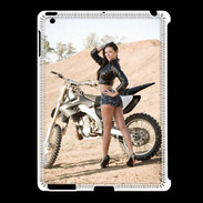 Coque iPad 2/3 Moto cross sexy 