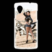 Coque LG Nexus 5 Moto cross sexy 