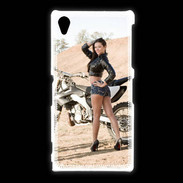 Coque Sony Xpéria Z1 Moto cross sexy 