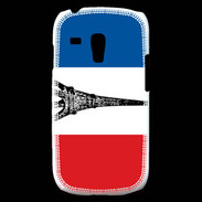 Coque Samsung Galaxy S3 Mini Drapeau français et Tour Eiffel