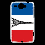 Coque HTC Wildfire G8 Drapeau français et Tour Eiffel