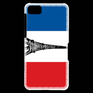 Coque Blackberry Z10 Drapeau français et Tour Eiffel