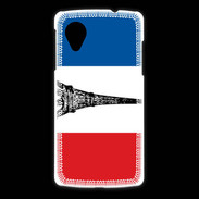 Coque LG Nexus 5 Drapeau français et Tour Eiffel
