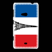 Coque Nokia Lumia 625 Drapeau français et Tour Eiffel