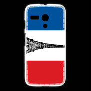 Coque Motorola G Drapeau français et Tour Eiffel