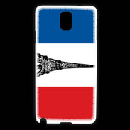 Coque Samsung Galaxy Note 3 Drapeau français et Tour Eiffel