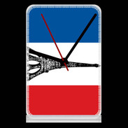 Pendule de bureau Drapeau français et Tour Eiffel
