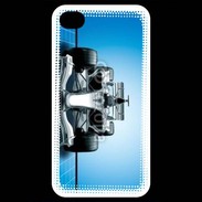 Coque iPhone 4 / iPhone 4S Formule 1 sur fond bleu