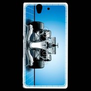 Coque Sony Xperia Z Formule 1 sur fond bleu