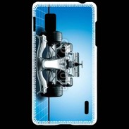 Coque LG Optimus G Formule 1 sur fond bleu