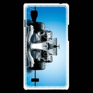 Coque LG Optimus L9 Formule 1 sur fond bleu