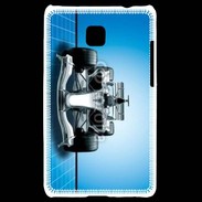 Coque LG Optimus L3 II Formule 1 sur fond bleu