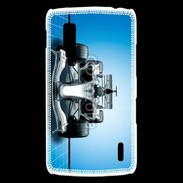 Coque LG Nexus 4 Formule 1 sur fond bleu