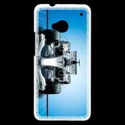 Coque HTC One Formule 1 sur fond bleu