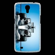 Coque Samsung Galaxy Mega Formule 1 sur fond bleu