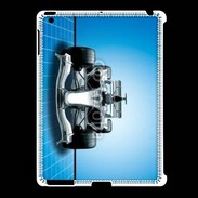 Coque iPad 2/3 Formule 1 sur fond bleu