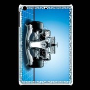 Coque iPadMini Formule 1 sur fond bleu