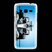 Coque Samsung Galaxy Express2 Formule 1 sur fond bleu