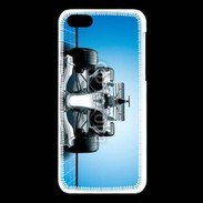 Coque iPhone 5C Formule 1 sur fond bleu
